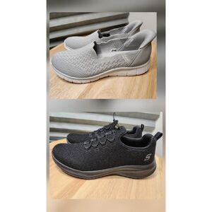 S Sport by Skechers Women’s 8.5 Slip-On Shoes (2 Pair) | Memory Foam
